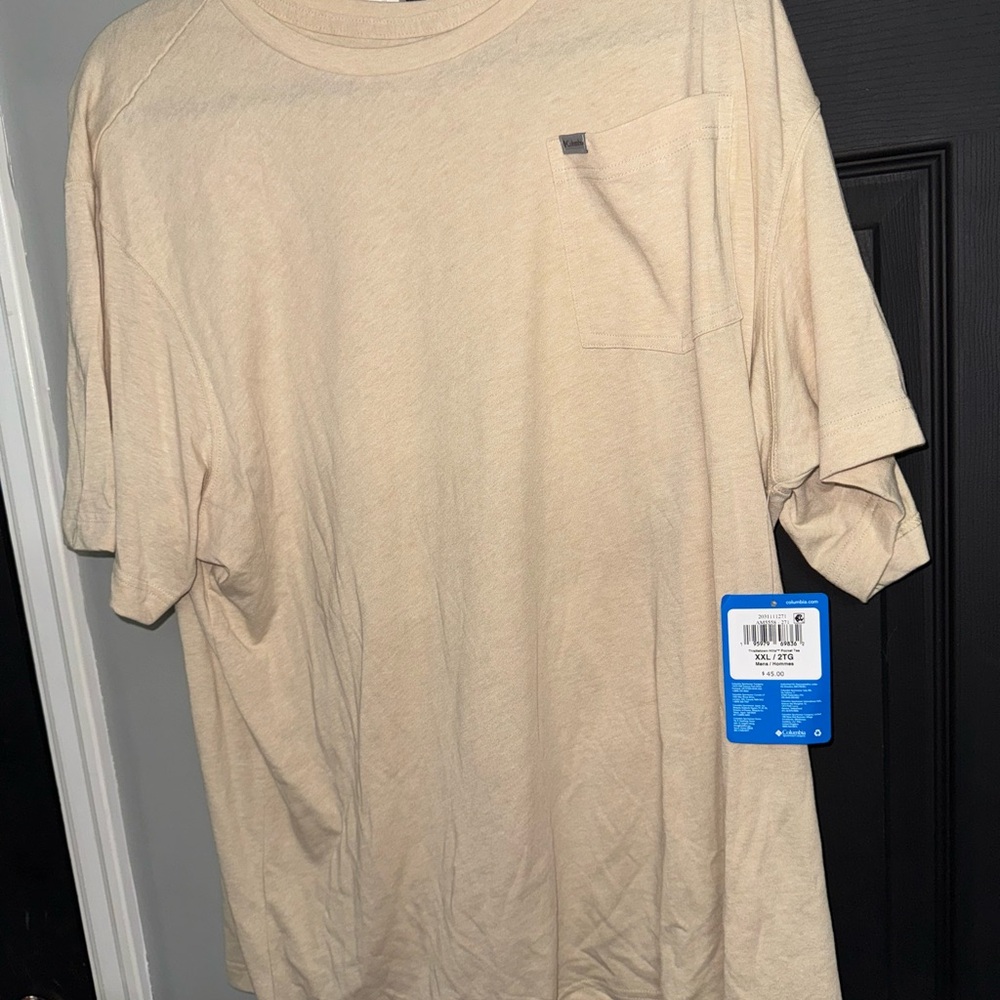 Columbia Tan Short Sleeve Tee